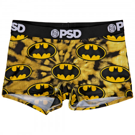 DC Batman Symbol Tie Dye Microfiber Boy Shorts Underwear